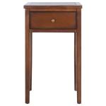 Brown Pine Rozalia Transitional Accent Table