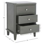 Gray Elm Lianne Transitional Accent Table