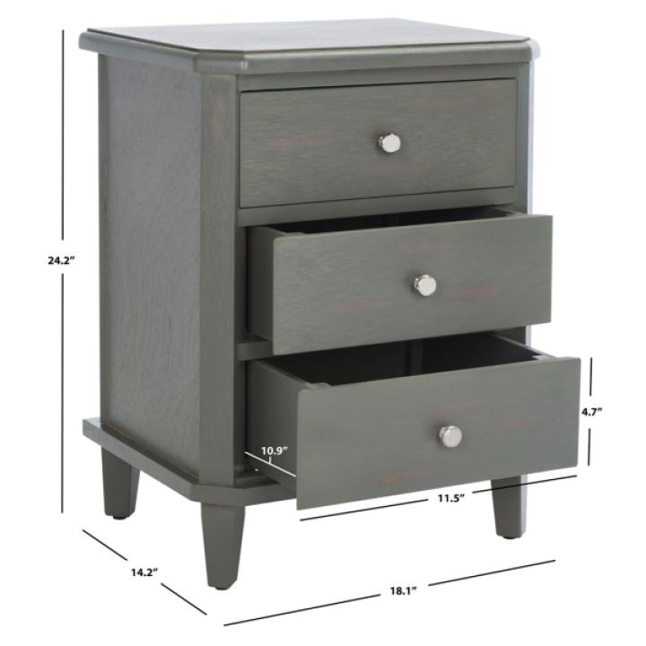 Gray Elm Lianne Transitional Accent Table