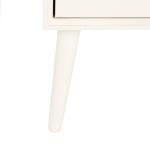 Ivory Pine Rosetta Mid-Century Accent Table