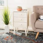 Ivory Pine Rosetta Mid-Century Accent Table