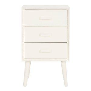 Ivory Pine Rosetta Mid-Century Accent Table