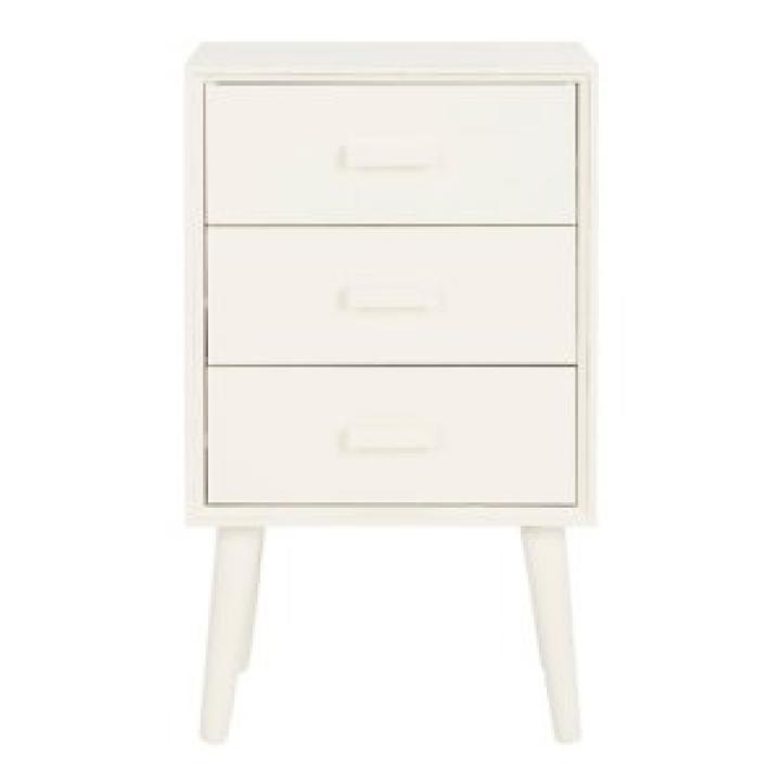 Ivory Pine Rosetta Mid-Century Accent Table