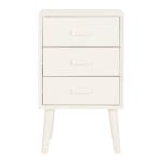 Ivory Pine Rosetta Mid-Century Accent Table