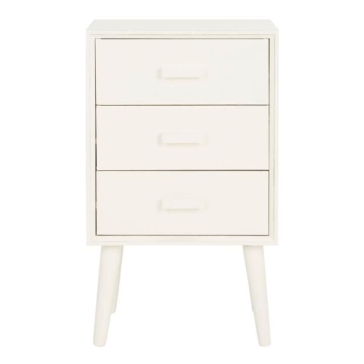 Ivory Pine Rosetta Mid-Century Accent Table