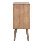 Brown Pine Rosetta Mid-Century Accent Table