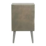 Gray Pine Rosetta Mid-Century Accent Table