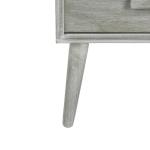 Gray Pine Rosetta Mid-Century Accent Table