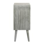 Gray Pine Rosetta Mid-Century Accent Table