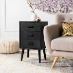 Black Pine Rosetta Mid-Century Accent Table