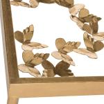 Gold Olivia Butterfly Metal Accent Table