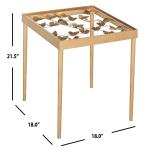 Gold Olivia Butterfly Metal Accent Table
