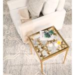 Gold Olivia Butterfly Metal Accent Table