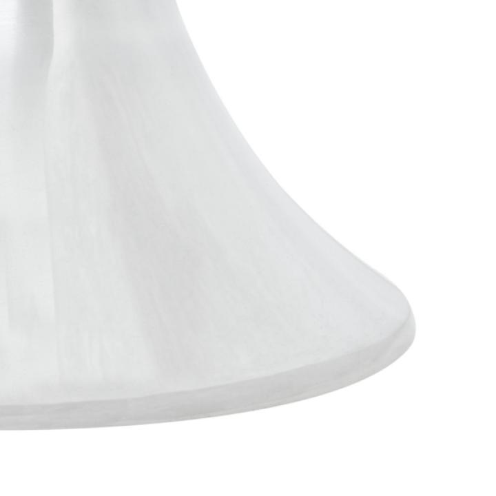 Silver Aluminum Round Gulia Accent Table