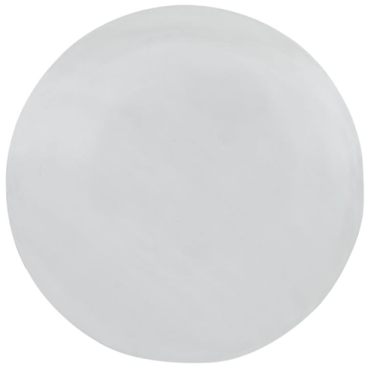 Silver Aluminum Round Gulia Accent Table