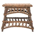 Brown Rattan Walda Accent Table