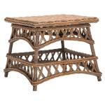 Brown Rattan Walda Accent Table