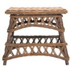 Brown Rattan Walda Accent Table