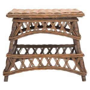 Brown Rattan Walda Accent Table