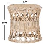 Natural Rattan Tessel Accent Table