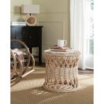 Natural Rattan Tessel Accent Table