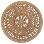 Natural Rattan Hourglass Accent Table