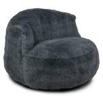 Heathered Blue Comfy Foam Lounge Chair