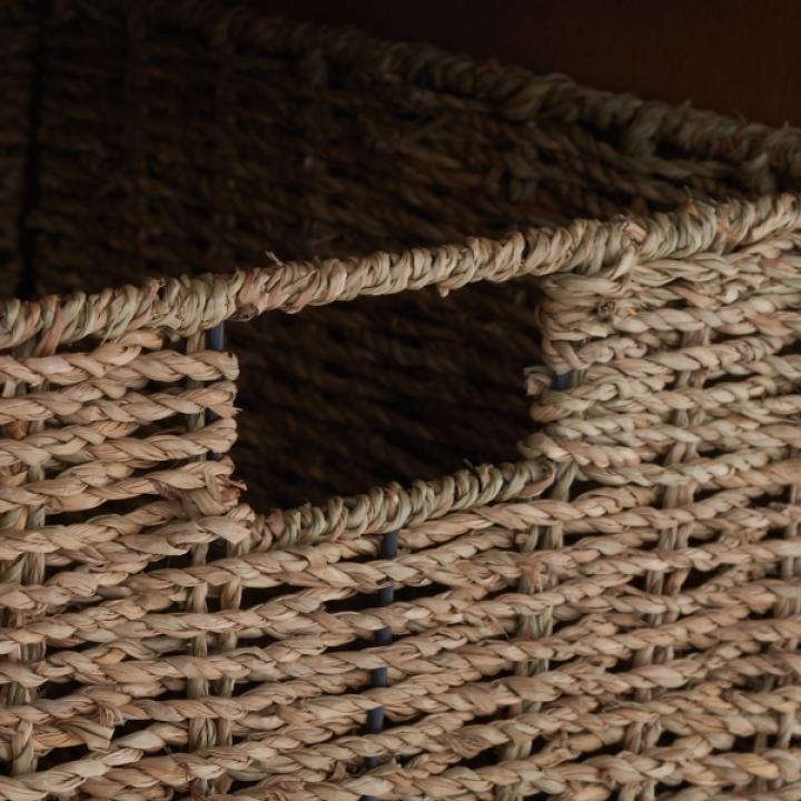 Graywash Upholstered Jeanette Storage Bench