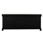 Black Upholstered Jeanette Storage Bench