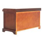 Cherry Upholstered Louella Storage Bench