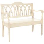 Off-White Wood Mandy Traditional Bench