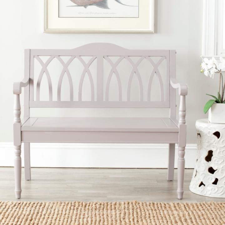 Mandy Quartz Gray Wooden Bench