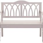Mandy Quartz Gray Wooden Bench