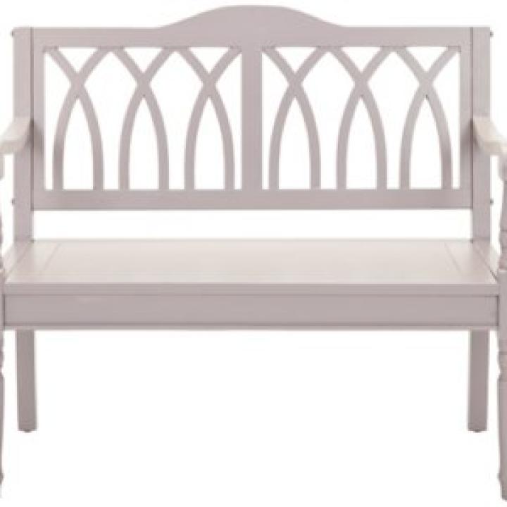 Mandy Quartz Gray Wooden Bench