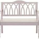 Mandy Quartz Gray Wooden Bench