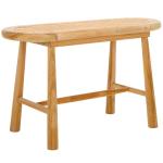 Natural Teak and Rattan Nikki Bench