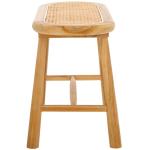 Natural Teak and Rattan Nikki Bench