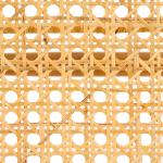 Natural Teak and Rattan Nikki Bench