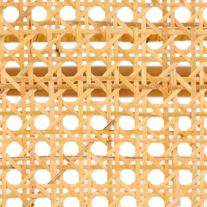 Natural Teak and Rattan Nikki Bench