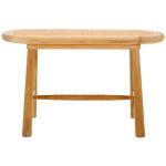 Natural Teak and Rattan Nikki Bench