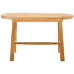 Natural Teak and Rattan Nikki Bench