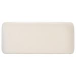 Cream Velvet Modern Lydia Bench