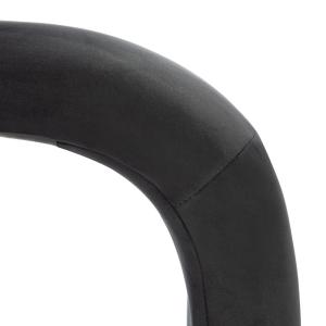 Black Velvet Modern Lydia Bench