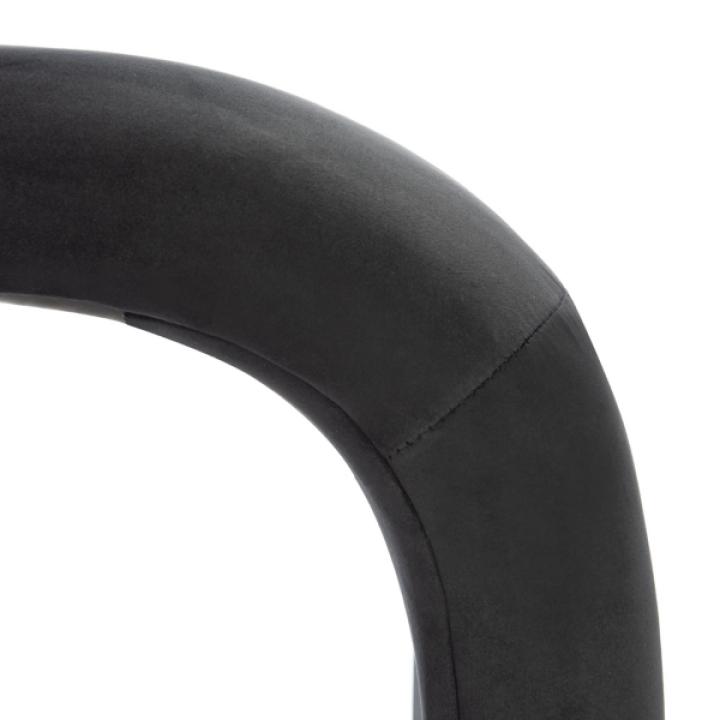 Black Velvet Modern Lydia Bench