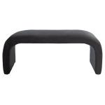 Black Velvet Modern Lydia Bench