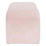 Pink Velvet Modern Lydia Bench