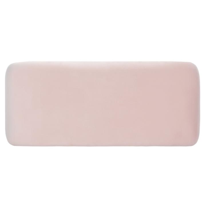 Pink Velvet Modern Lydia Bench