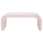 Pink Velvet Modern Lydia Bench
