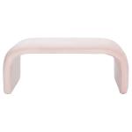 Pink Velvet Modern Lydia Bench