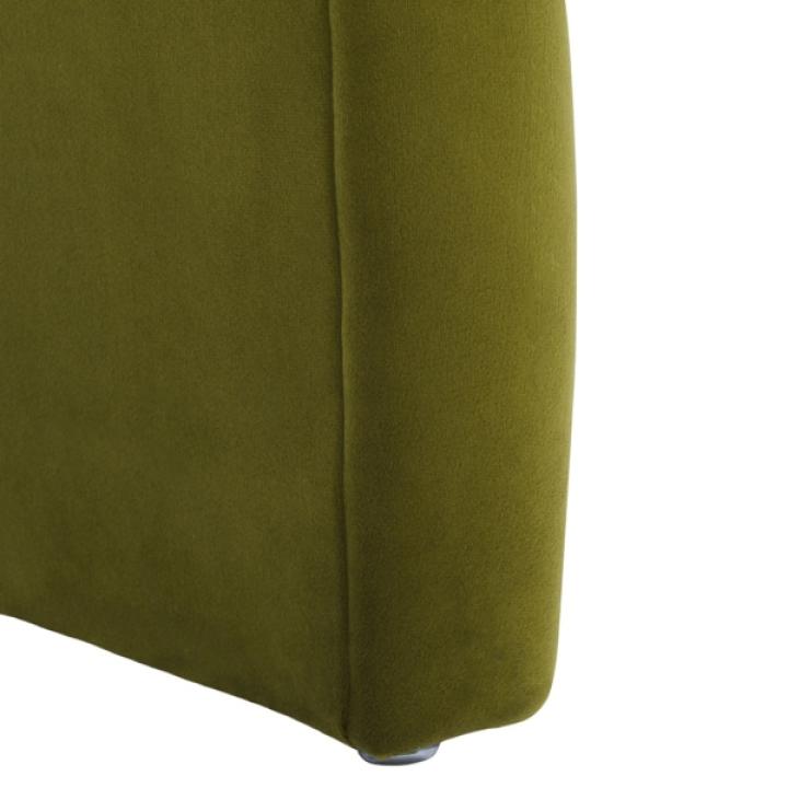 Olive Velvet Modern Lydia Bench